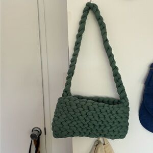 Braided Green Women's Bag